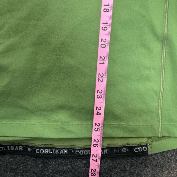 Coolibar Long Sleeve Performance Crew Neck Swim Shirt Rashguard Green Mens S - Picture 7 of 8